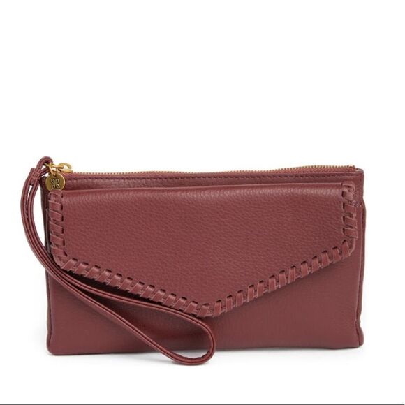 Hobo‎ Pocket Leather Wristlet Wallet Clutch, Wrist Strap, Cash, Cards, PORT, NWT - Picture 4 of 16